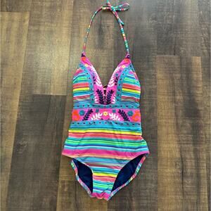 Nanette Lepore Flora Fiesta Rainbow Swimsuit - XS